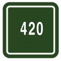 4" X 4" ROOM # SIGN