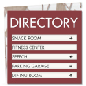 13.125"X12.5" 5-LINE DIRECTORY