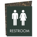 UNISEX RESTROOM SIGN W/SYMBOLS