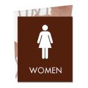 9.125" X 7" "WOMEN" SIGN W/