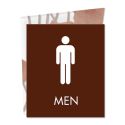 9.125" X 7" "MEN" SIGN W/