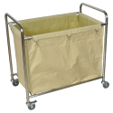 LAUNDRY CART W/ STEEL FRAME