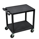 AV CART W/ 2 SHLVES & ELECTRIC