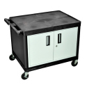 AV CART W/ 2 SHELVES & LOCKING