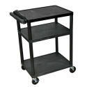 AV CART W/ 3 SHLVES & ELECTRIC