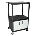 AV CART 3 SHELVES W/ LOCKING