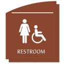 10.125" X 8.875" "RESTROOM"