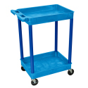 2 SHELF TUB CART W/ 4" CASTERS