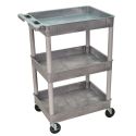 3 SHELF TUB CART W/ 4" CASTERS