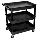 LARGE TUB CART W/ 3 SHELVES